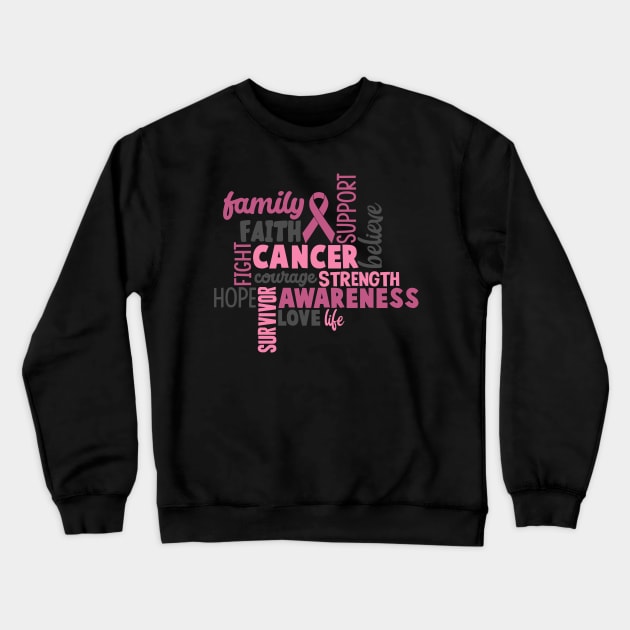 Breast Cancer Crewneck Sweatshirt by busines_night